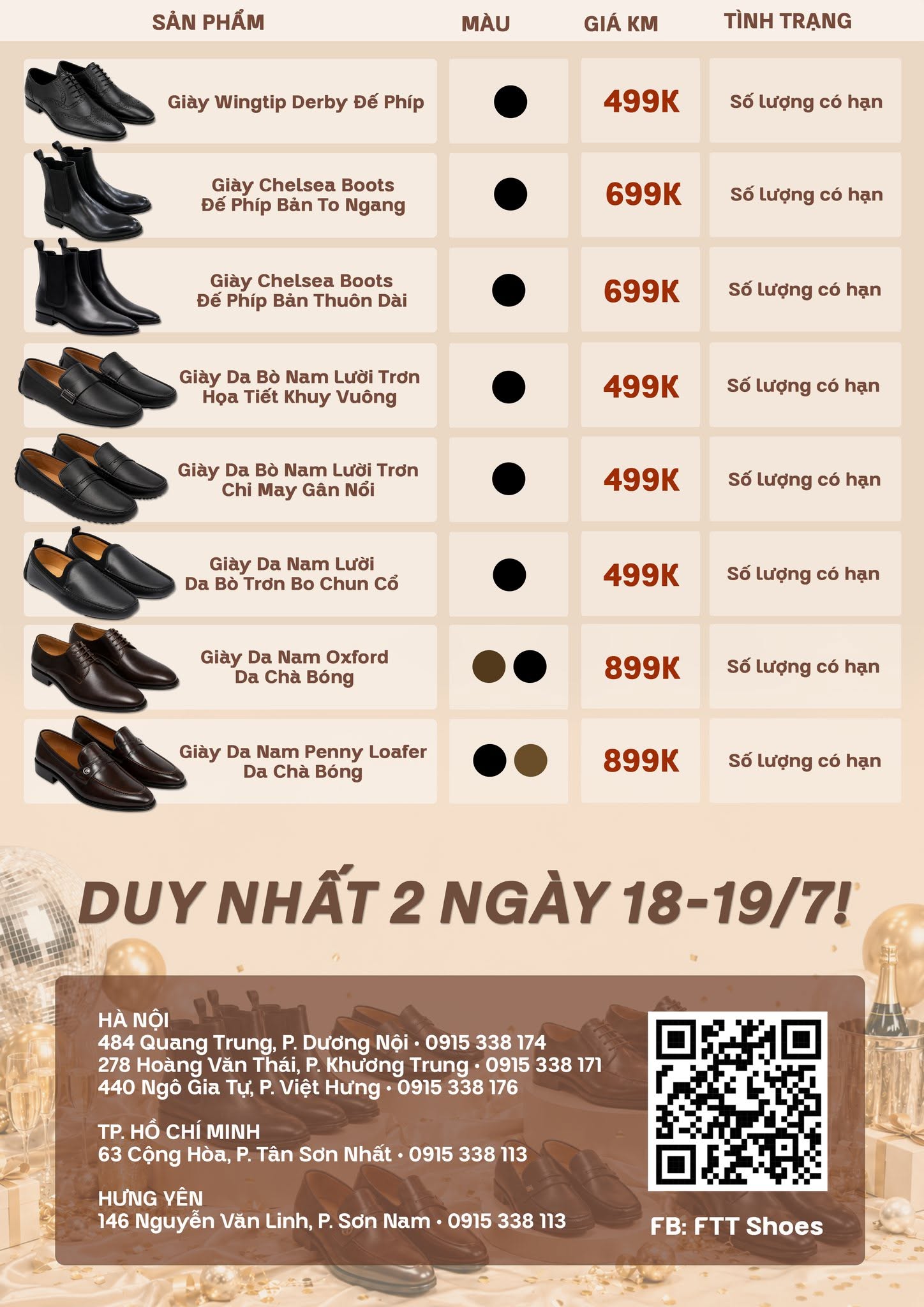 Chương tr&igrave;nh sale off FTT Leather