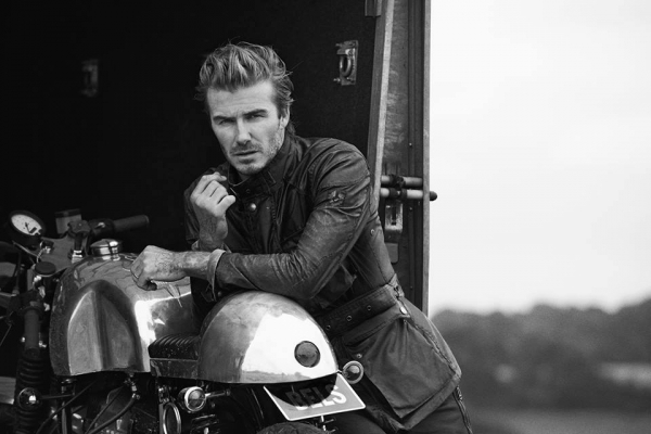 David Beckam và cái bắt tay với hãng thời trang Belstaff.