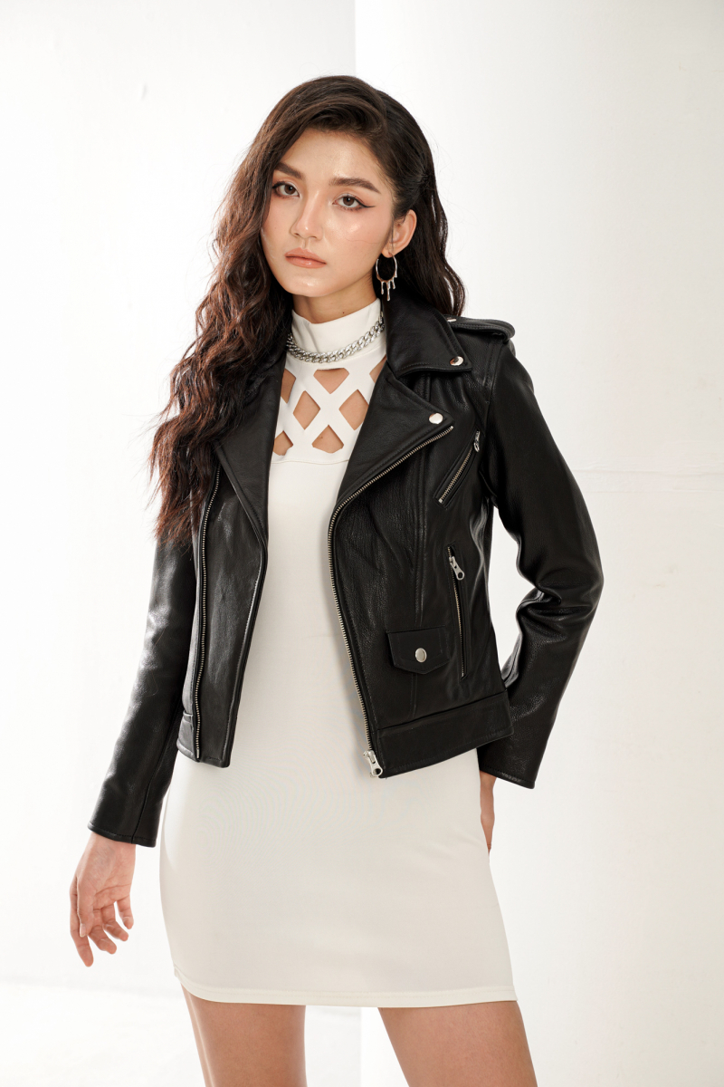 [AN-S2021] Áo da nữ Biker Jacket Jacket - S2022 - AN302C