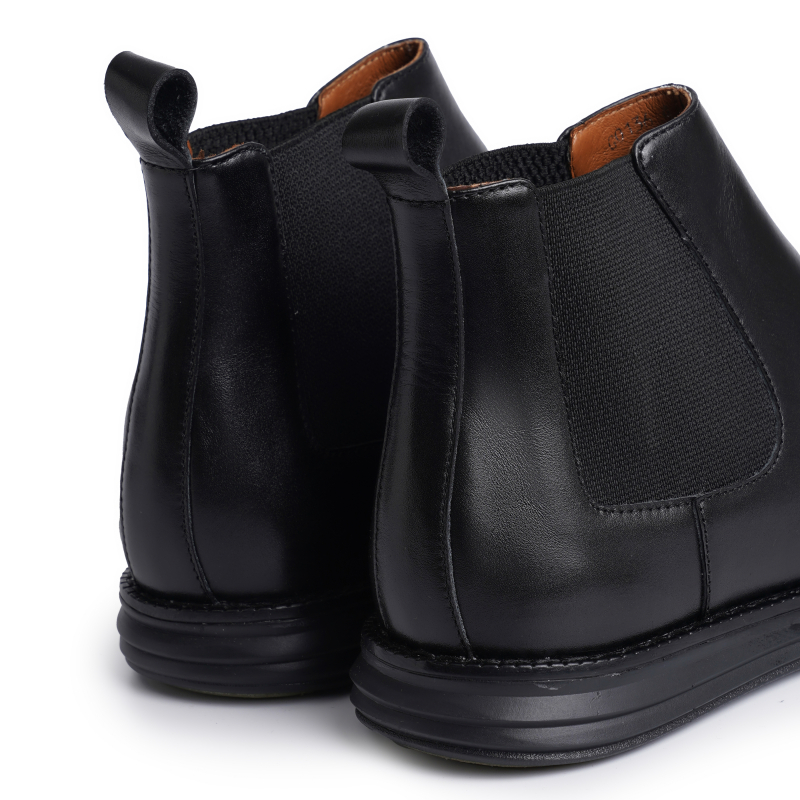 Giày da nam Chelsea Boots Pointy Toe - Màu đen F013640