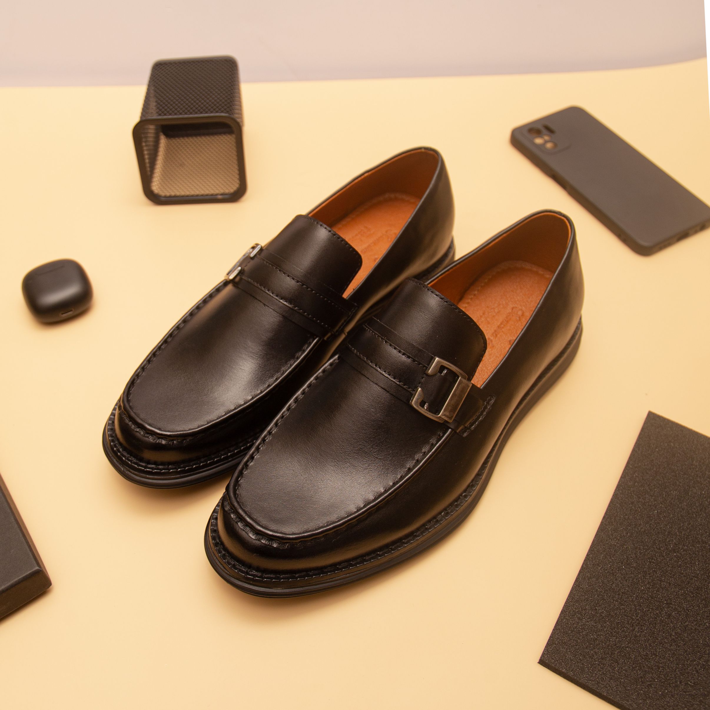 Giày da nam Single Monstrap Loafer - Màu đen F291940