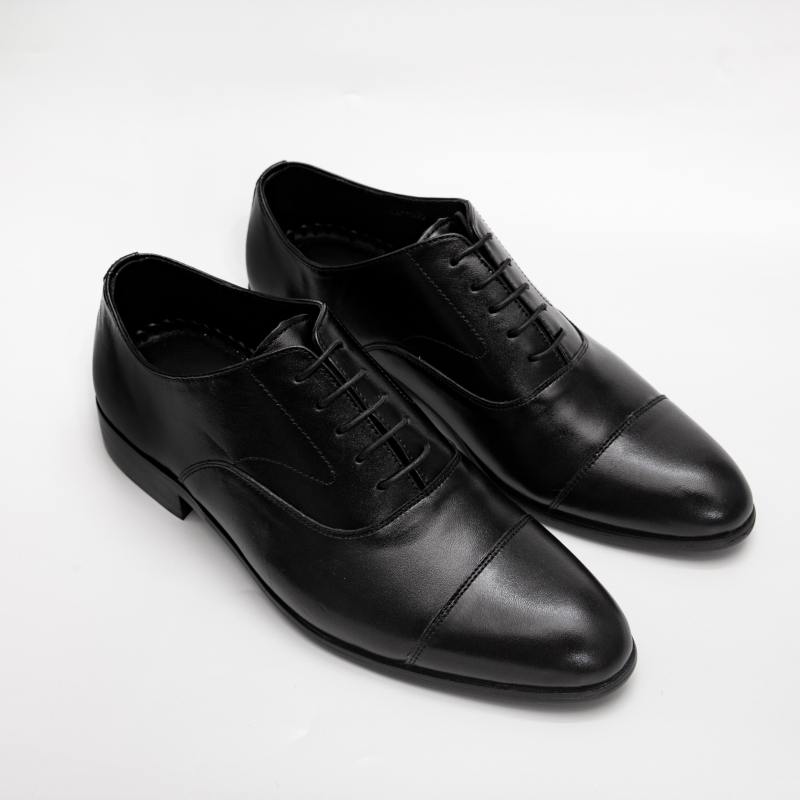 Giày da nam Oxford Captoe - Màu đen F63540