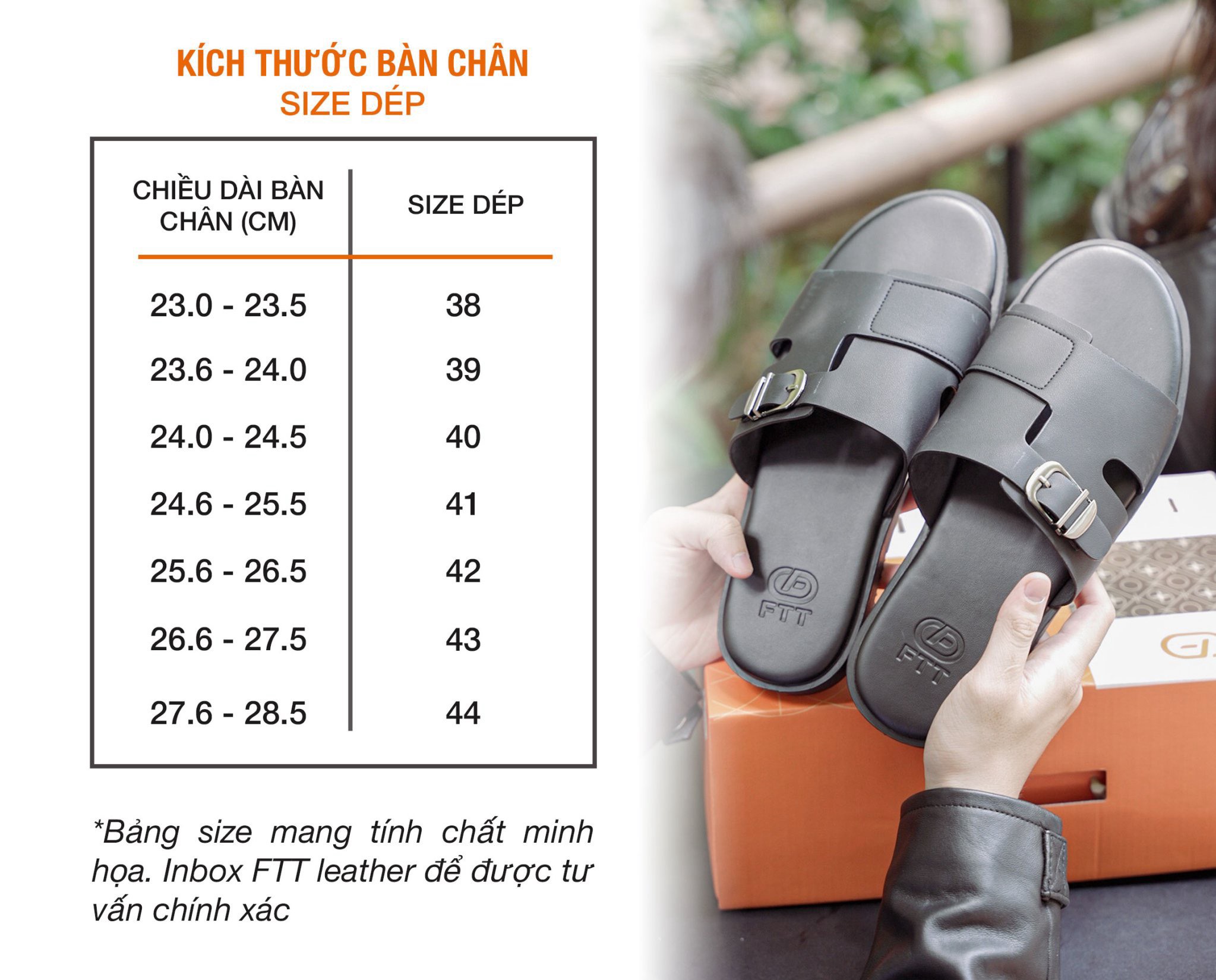 Dép Sandal nam FTT Leather da microfiber quai ngang chữ H dáng trơn đế TPR bền, nhẹ, độ bám tốt