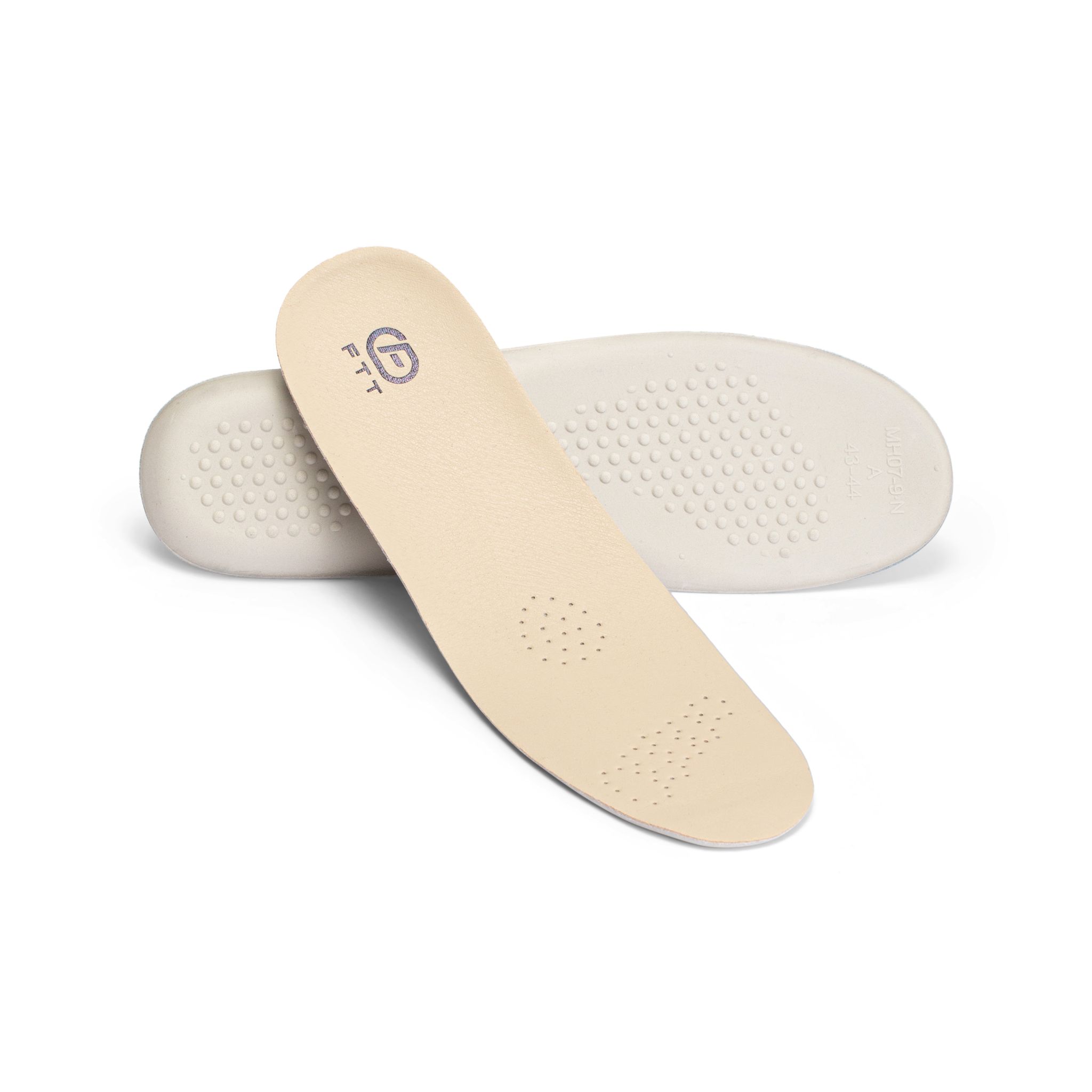 Lót giày nam cao cấp FTT Leather mặt da, lót dưới cao su silicon êm chân, chống sốc LG01