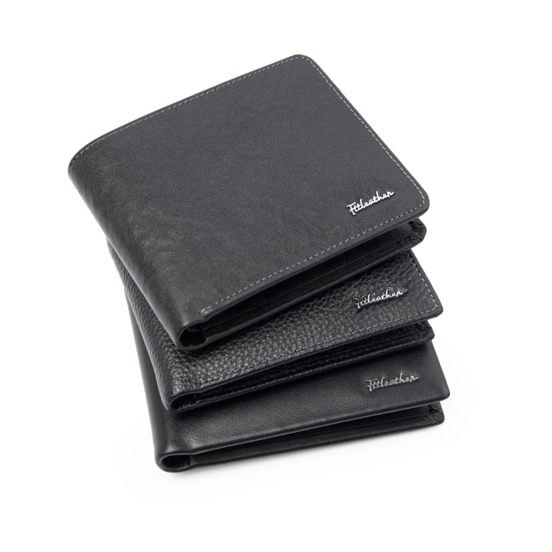 Ví da cừu nam dáng ngang cao cấp FTT Leather tiện lợi nhiều ngăn để thẻ cam kết da thật