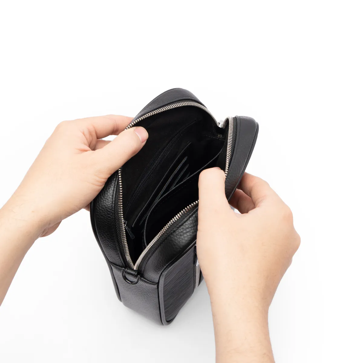 Túi đeo chéo dáng đứng da bò FTT Leather - T259