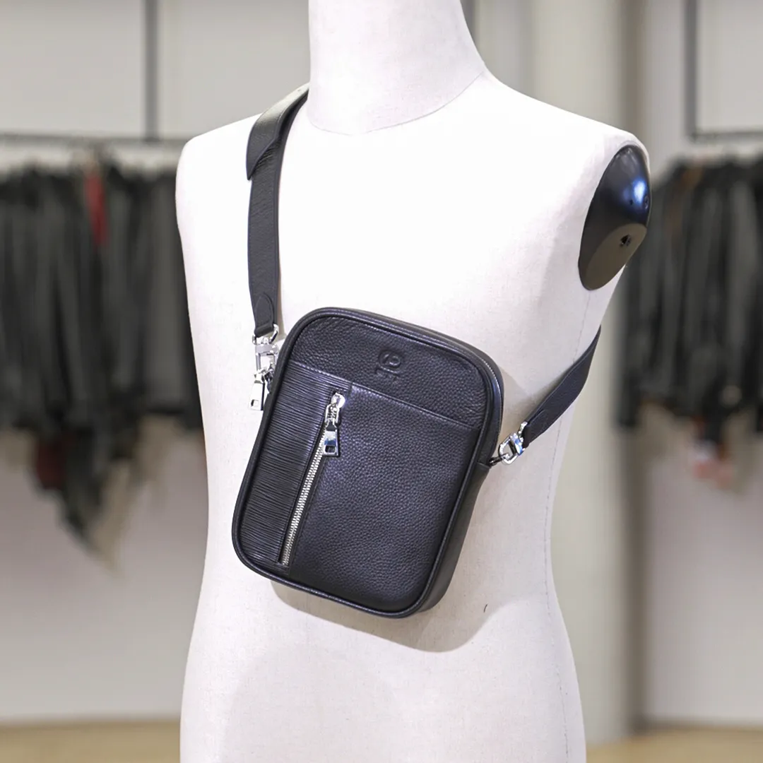 Túi đeo chéo dáng đứng da bò FTT Leather - T259