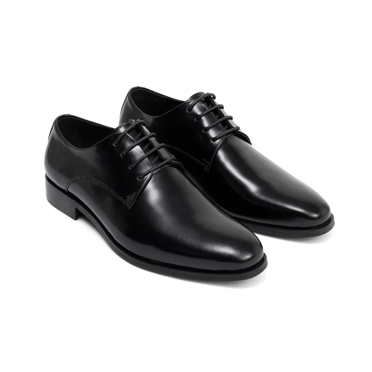 Giày da chà bóng Derby hạn chế nhăn cao cấp nam FTT Leather đế phíp gỗ _ F0305